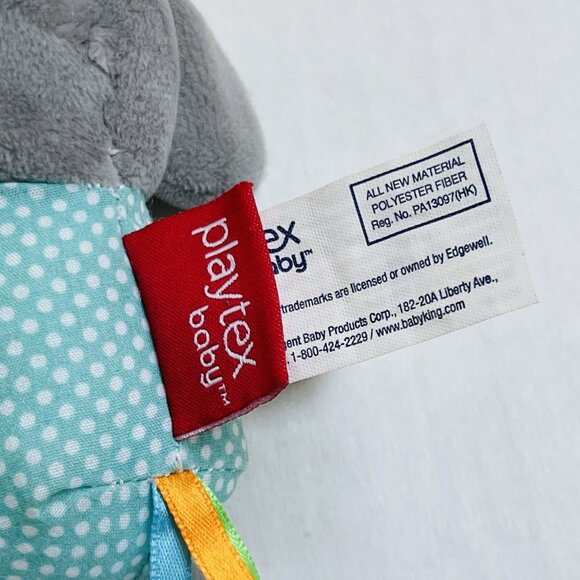 Playtex Baby Toy Pull Down Wiggler Elephant Textured Vibrates Plush Crib Trolley - Picture 4 of 9